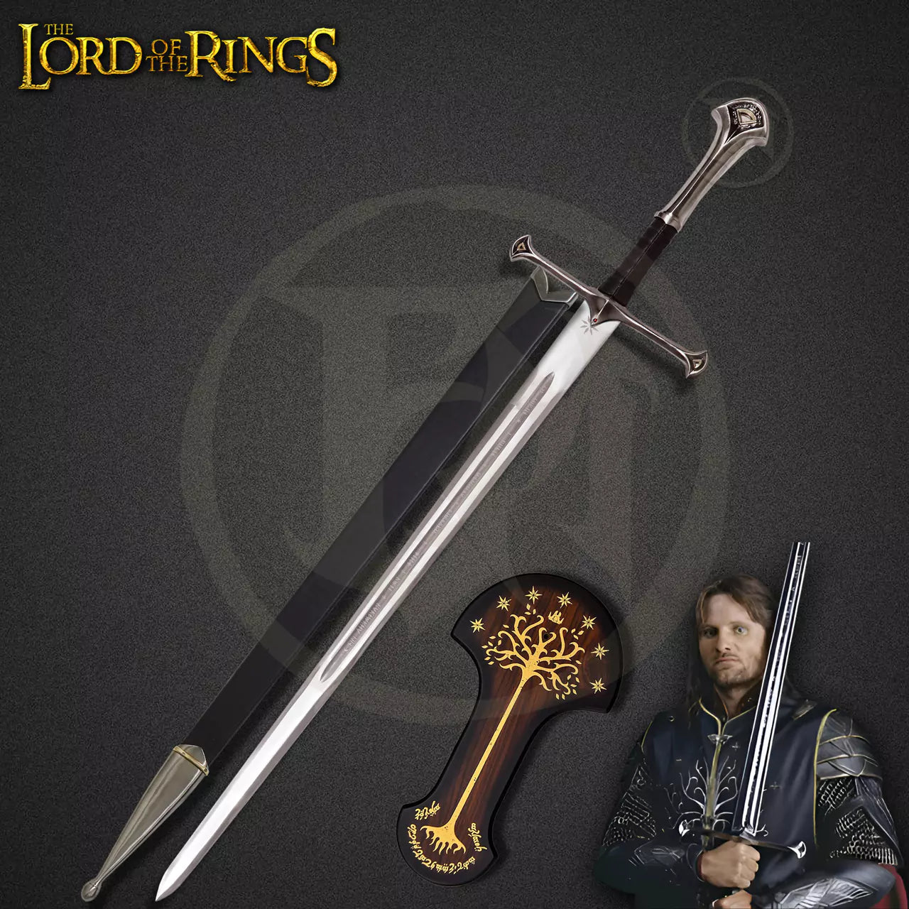 Aragon anduril sword with scabbard 2